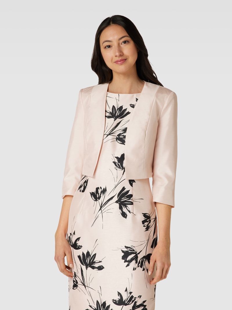 Bolero mit Ziernähten in rosa