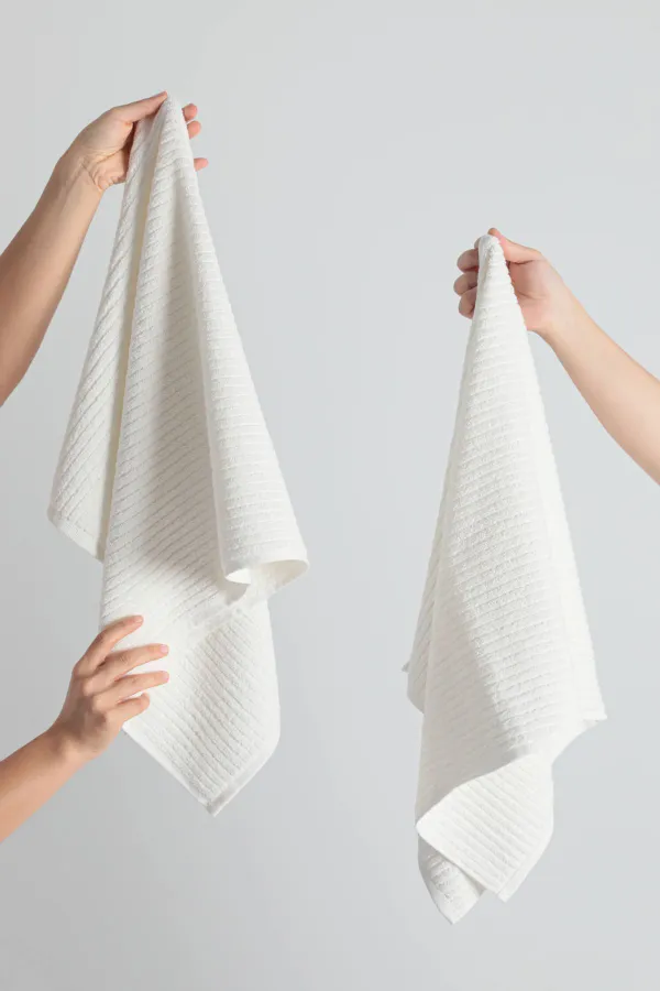FAVORA  Nurpak Ekol 2er-Pack Hand- und Gesichtshandtücher 50 x 90 – Creme