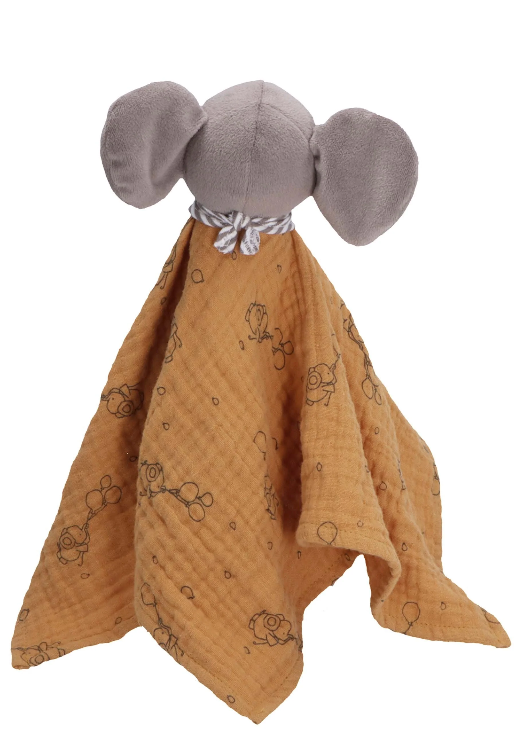 Kuscheltuch Elefant Eddy aus Musselin, rost
