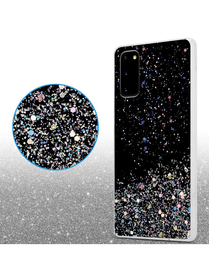 cadorabo Hülle für Samsung Galaxy S20 Glitter in Schwarz mit Glitter günstig kaufen onesize