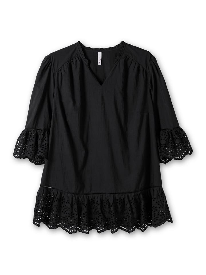 sheego Longtunika in schwarz günstig kaufen