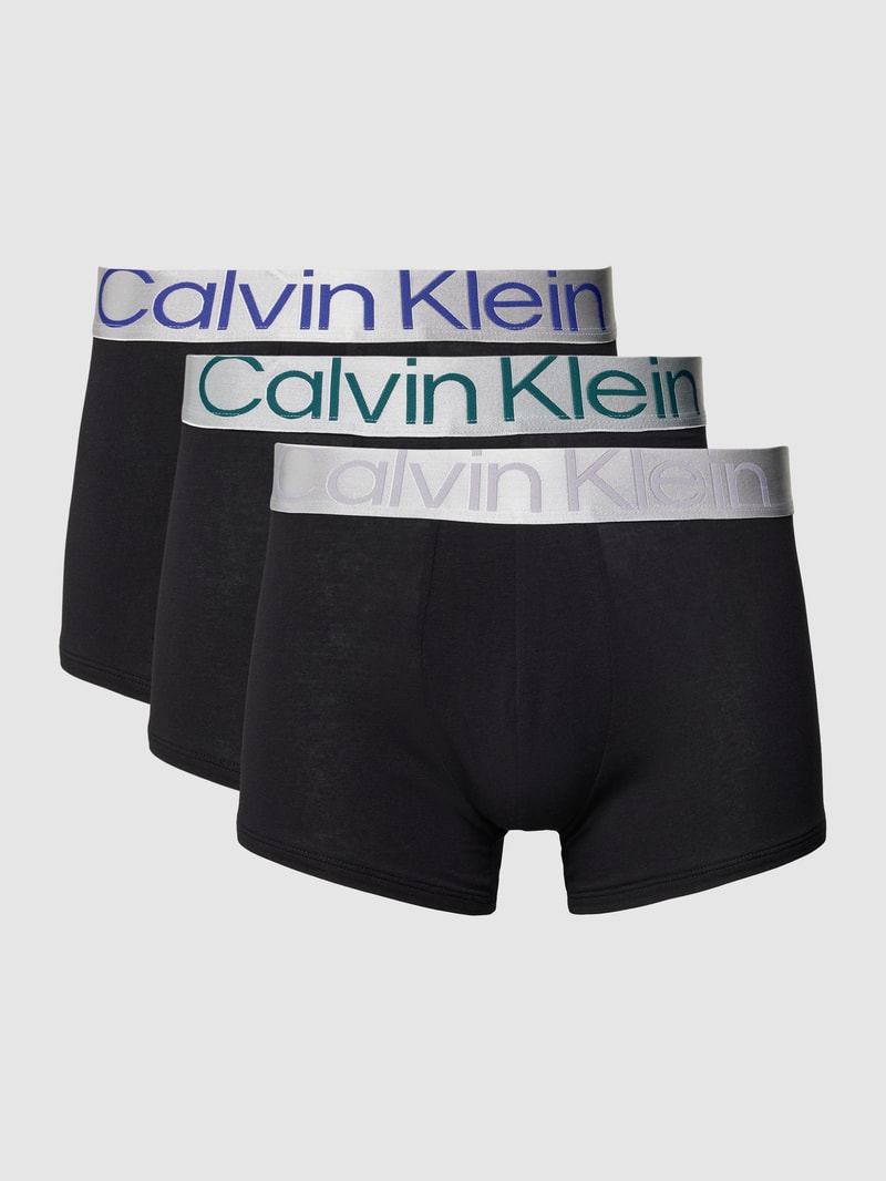 Trunks mit Label-Stitching im 3er-Pack in schwarz