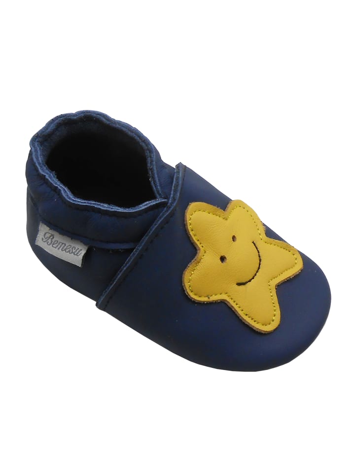 Yalion Leder-Krabbelschuhe 