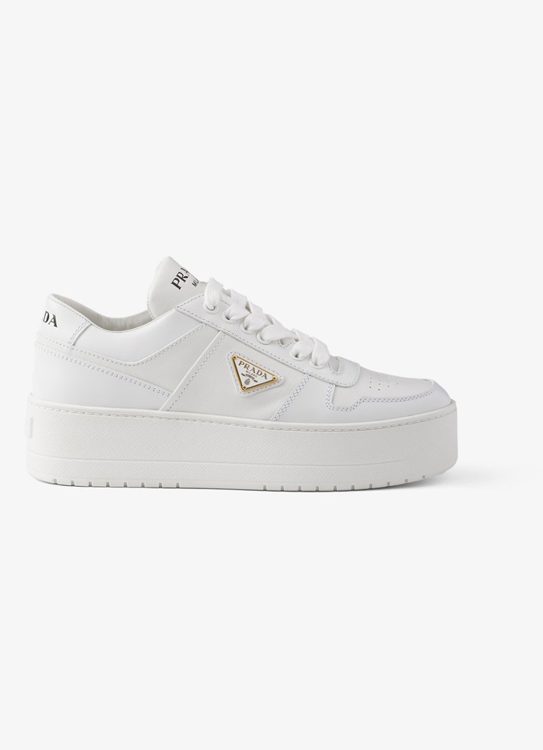 Prada Downtown Bold kožne tenisice s platformom