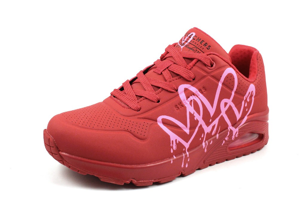 SKECHERS Freizeit Schnürer rot