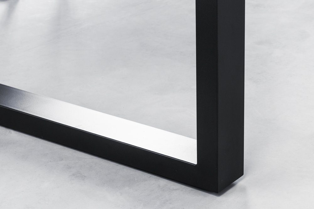 riess-ambiente Baumkantentisch GENESIS 200cm braun / schwarz (Einzelartikel, 1-St), Esszimmer · Massivholz · Metall · eckig · Baumstamm · Industrial