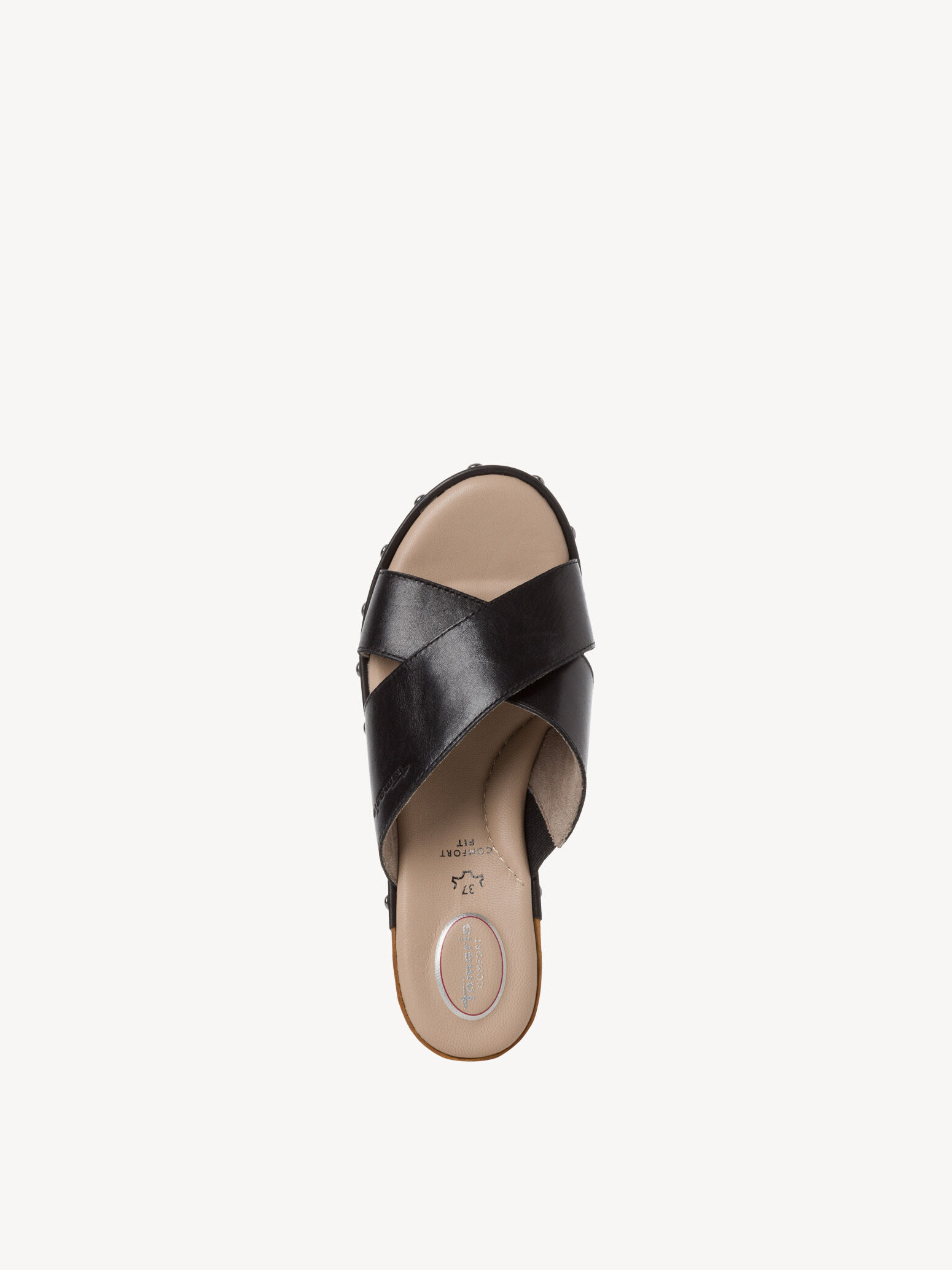 Mule en cuir - noir