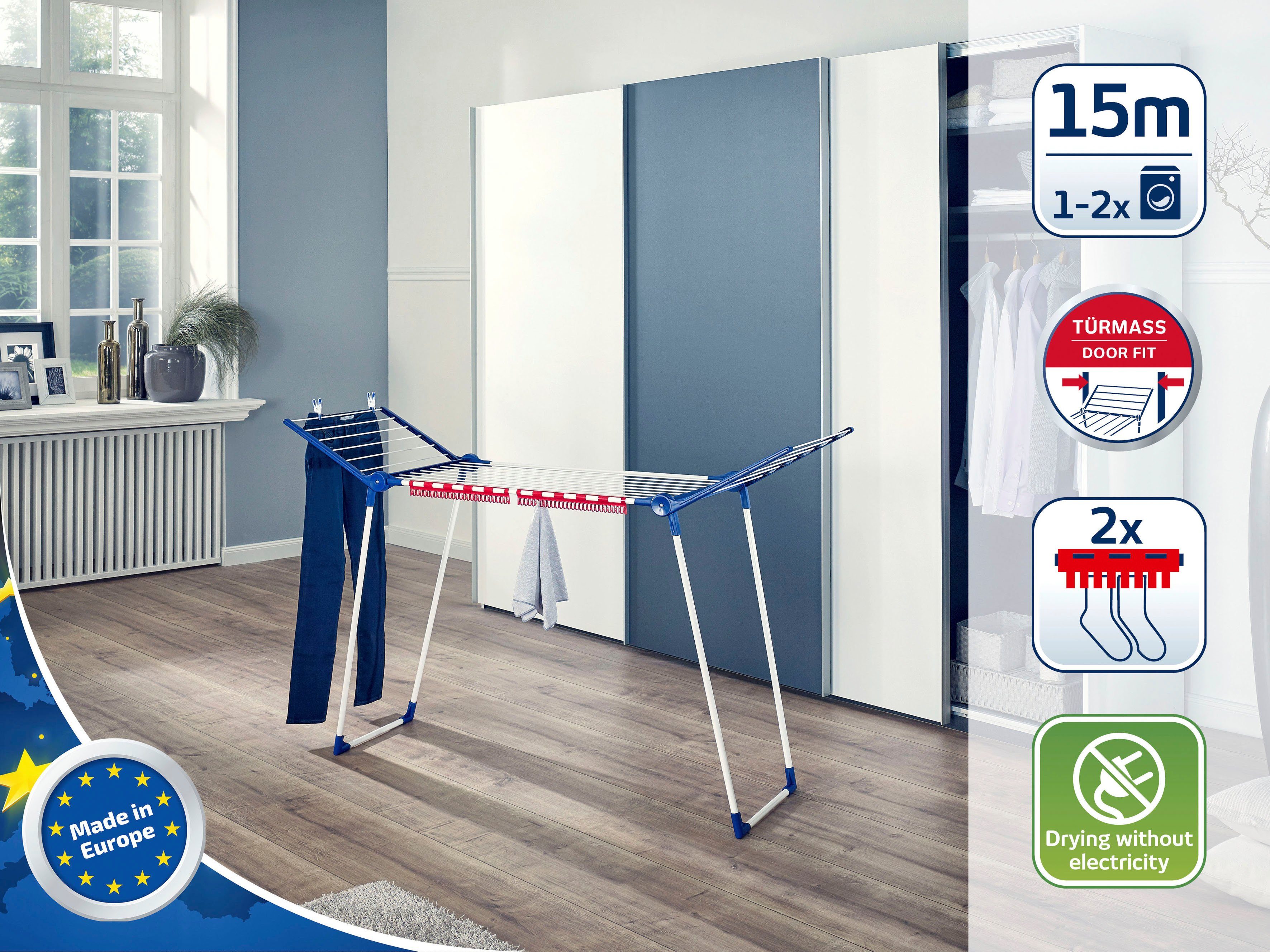 Leifheit Wäscheständer Pegasus 150 Solid Slim