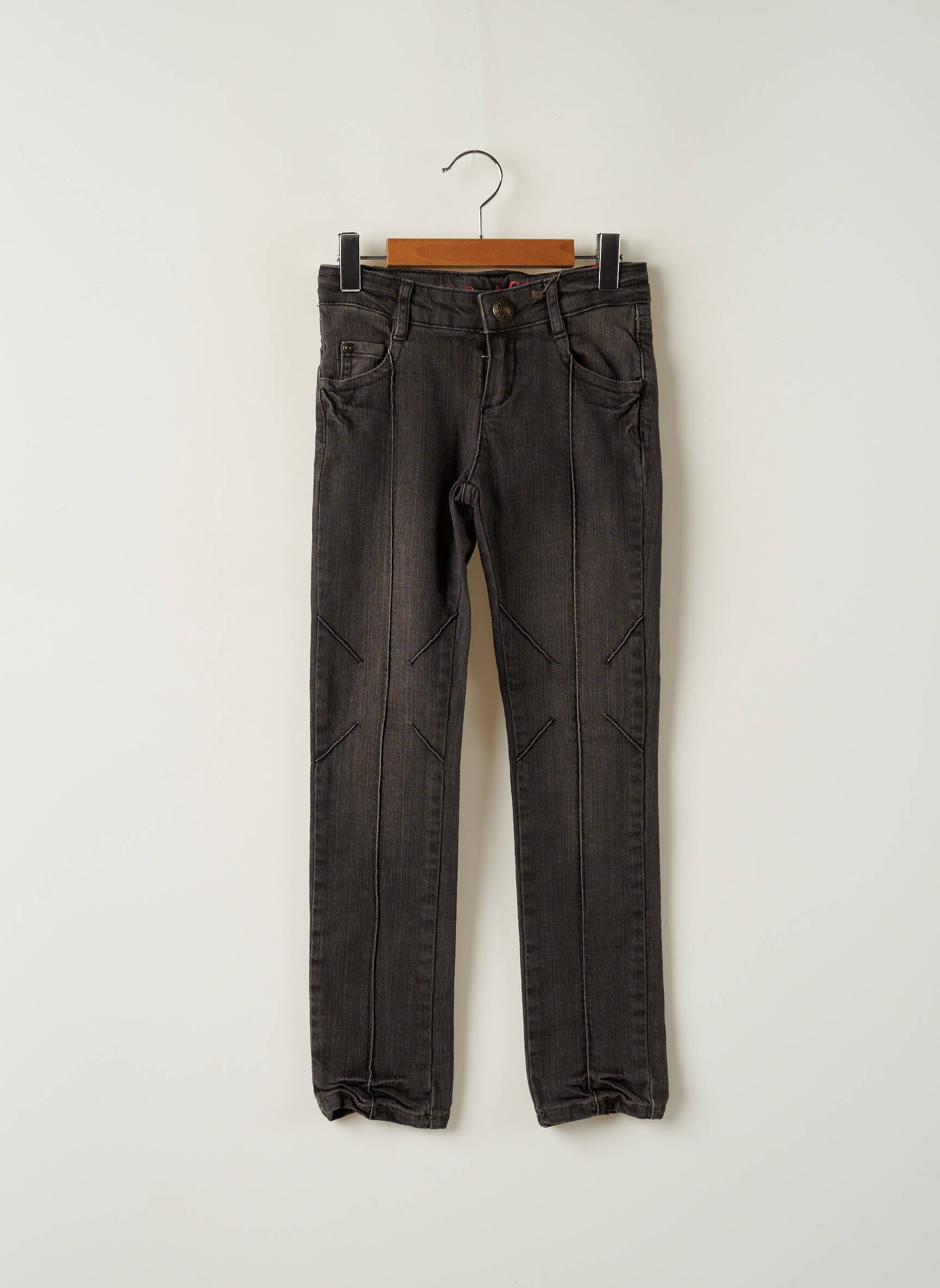 Catimini Jeans Coupe Slim Fille couleur noir