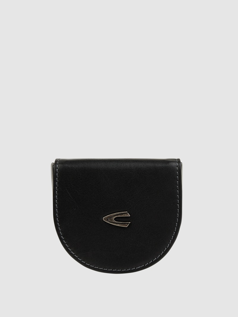 Portemonnaie aus Leder in schwarz