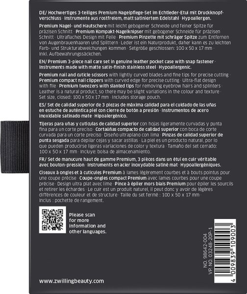 ZWILLING Beauty Premium Nagelpflege-Set - black Maniküre-Set
