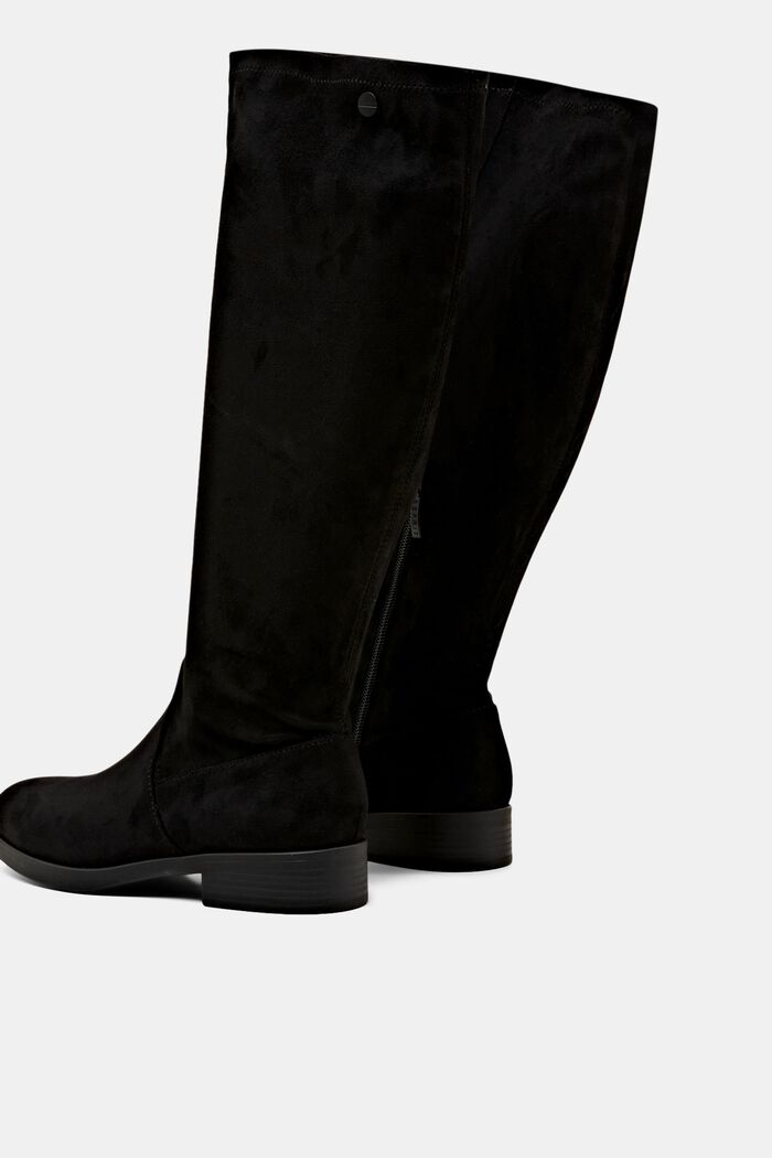 Kniehohe Boots in Wildlederoptik