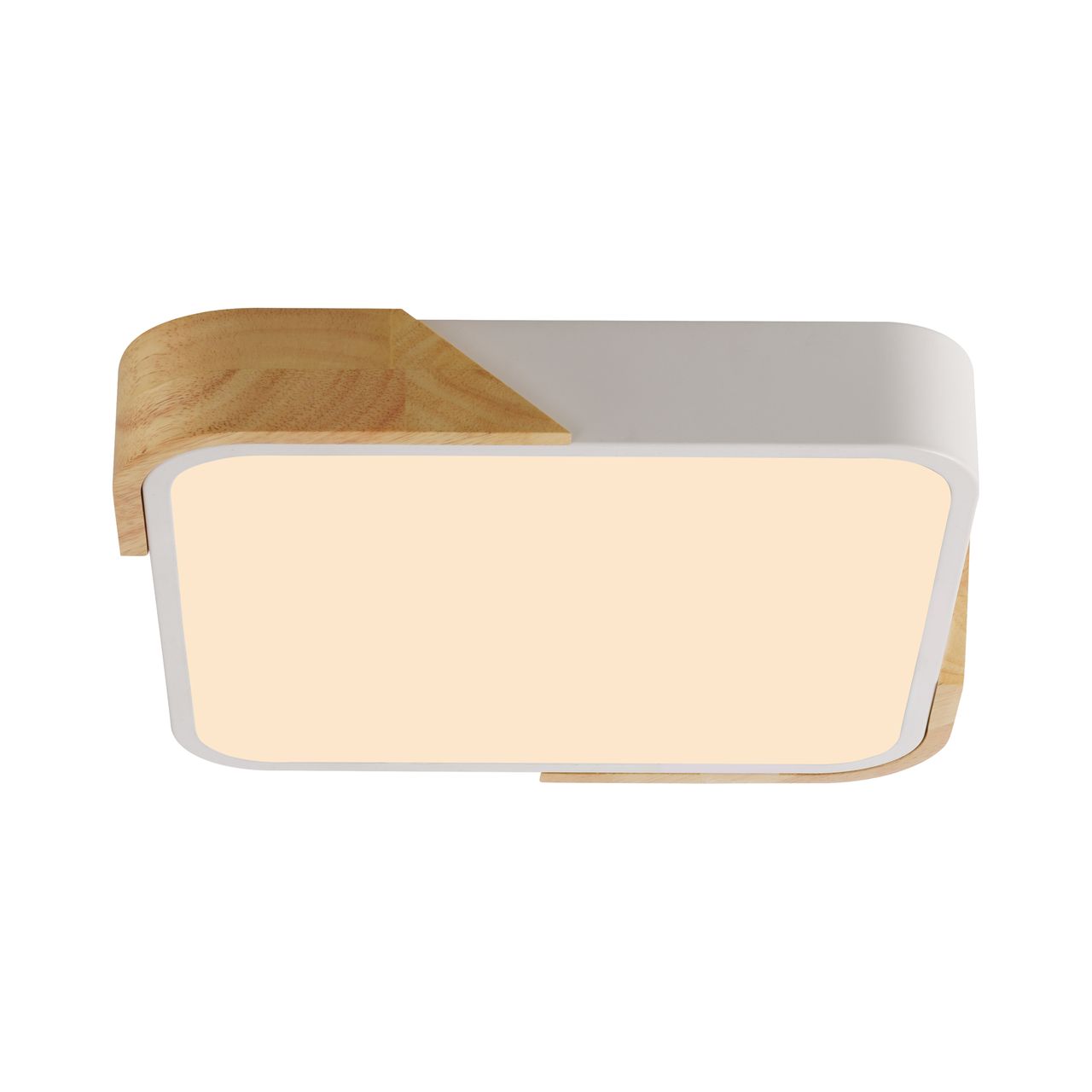 JUST LIGHT LED Deckenleuchte BILA, 1xLED-Board/24Watt, 3000K, quadratisch, Weiss
