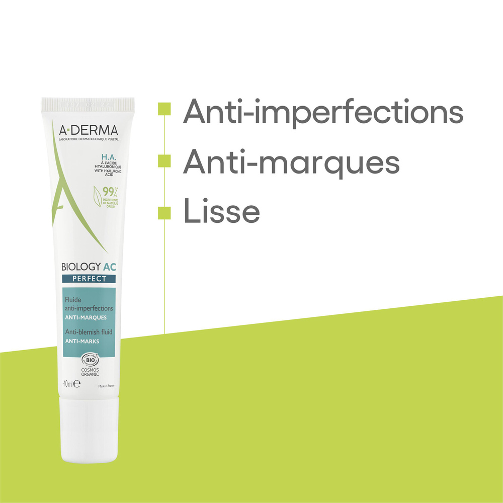 A-Derma Biology AC Perfect Fluide anti-imperfect ions bio 40 ml Fluide