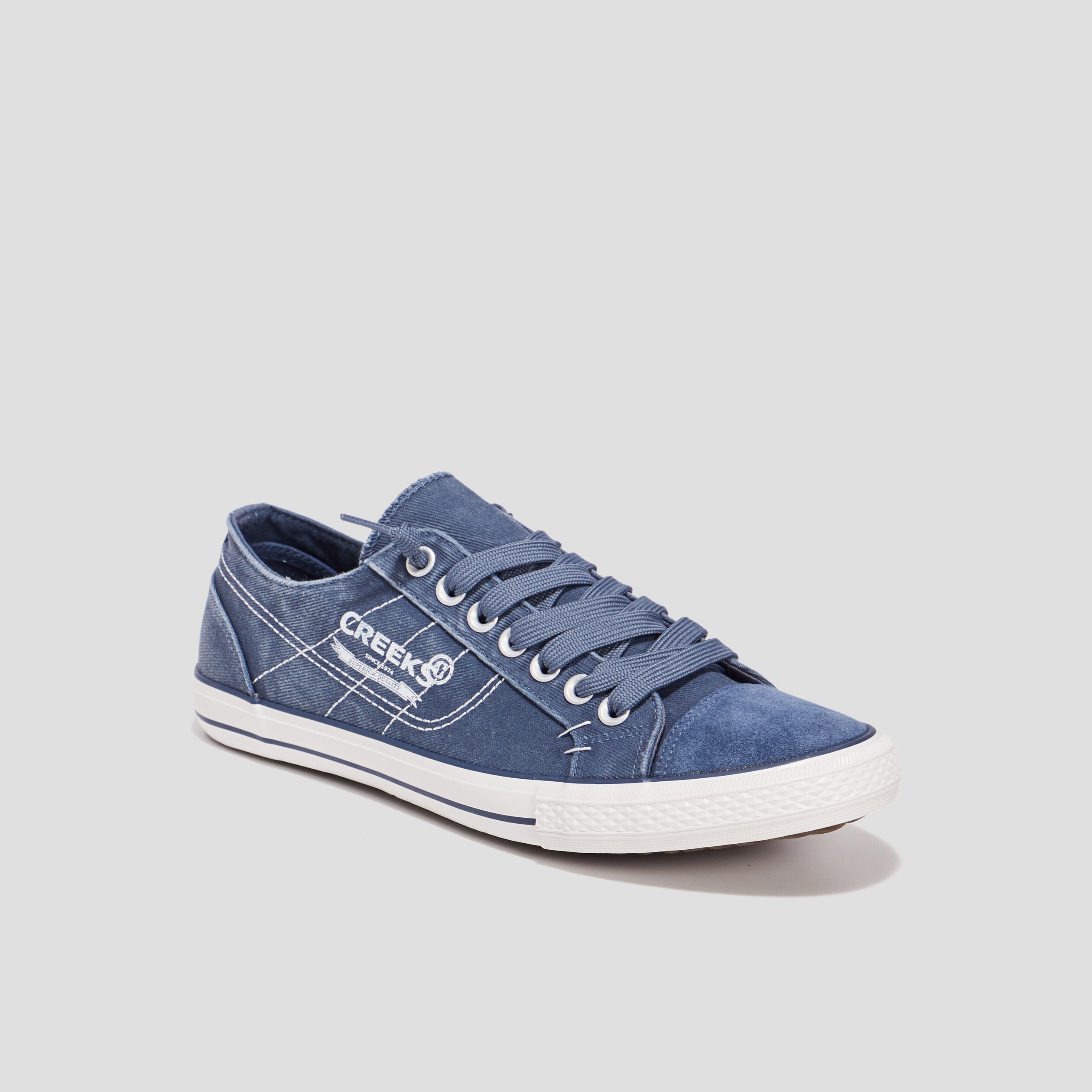 Tennis en toile à lacets Creeks bleu homme | La Halle