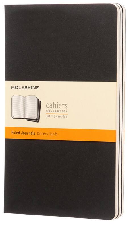 Moleskine Notizbuch Spezial Liniert Schwarz Pack 3