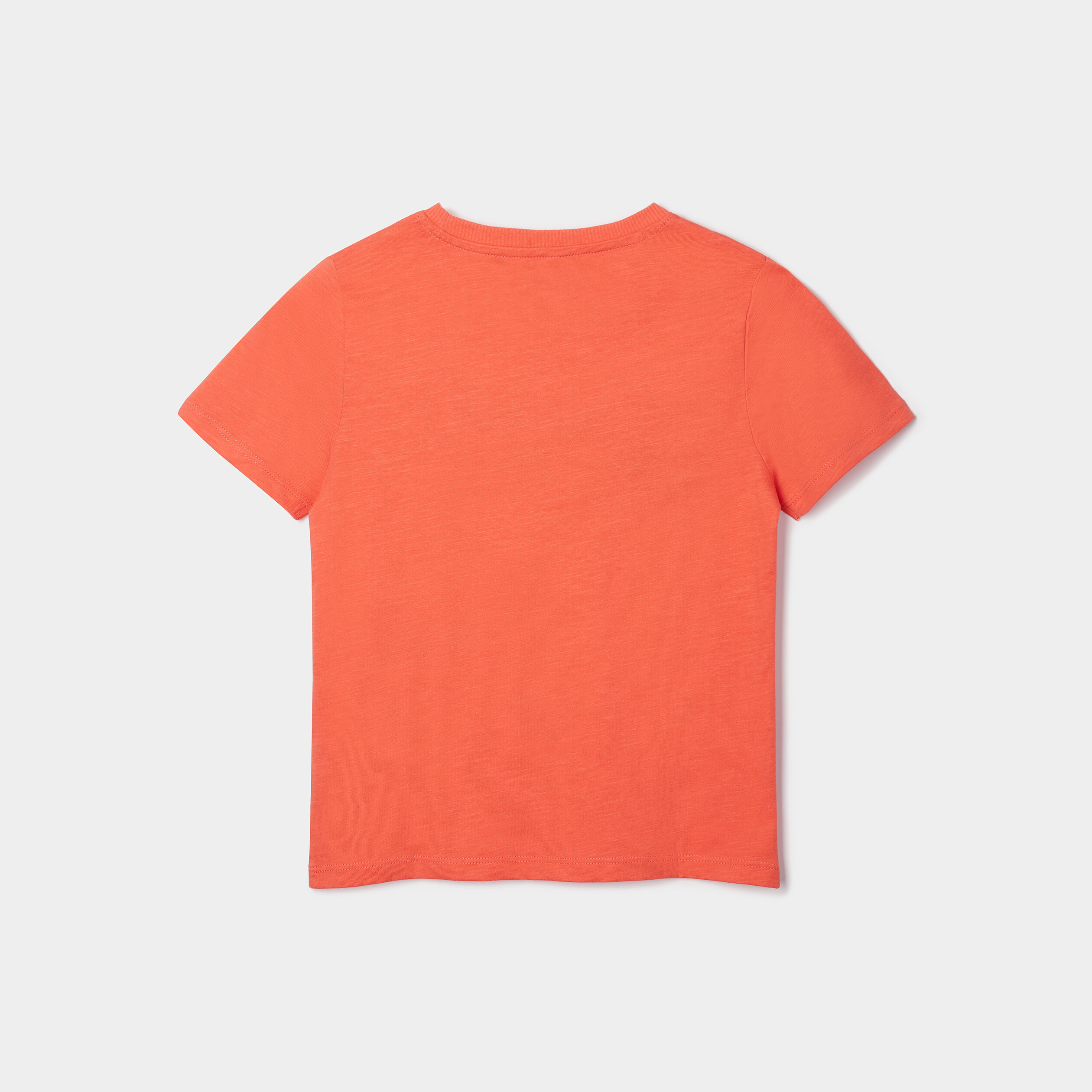 T-shirt manches courtes Creeks orange corail garçon | La Halle