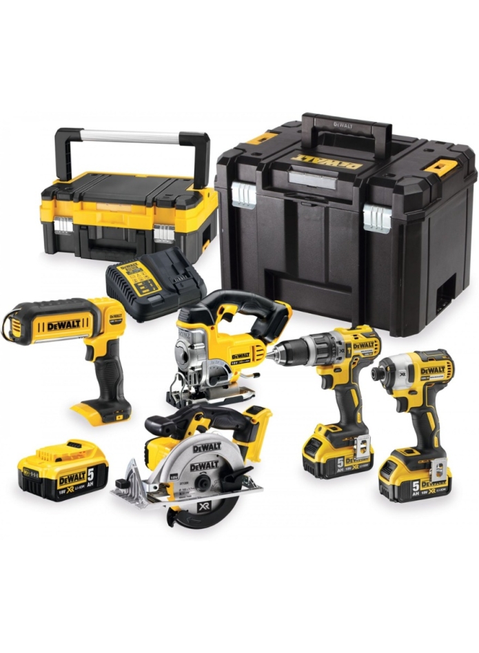 Set combinat DeWalt DCK551P3T-QW 18V 3 x 5.0Ah - Set Value 5 piese