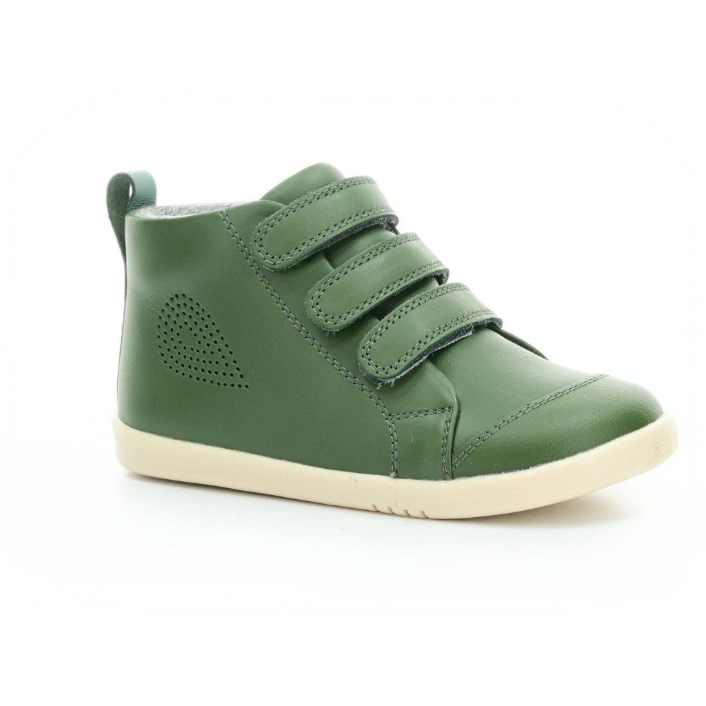 Bobux Hi Court Forest I Walk/Kid   grüne Mid Cut Barfußschuhe