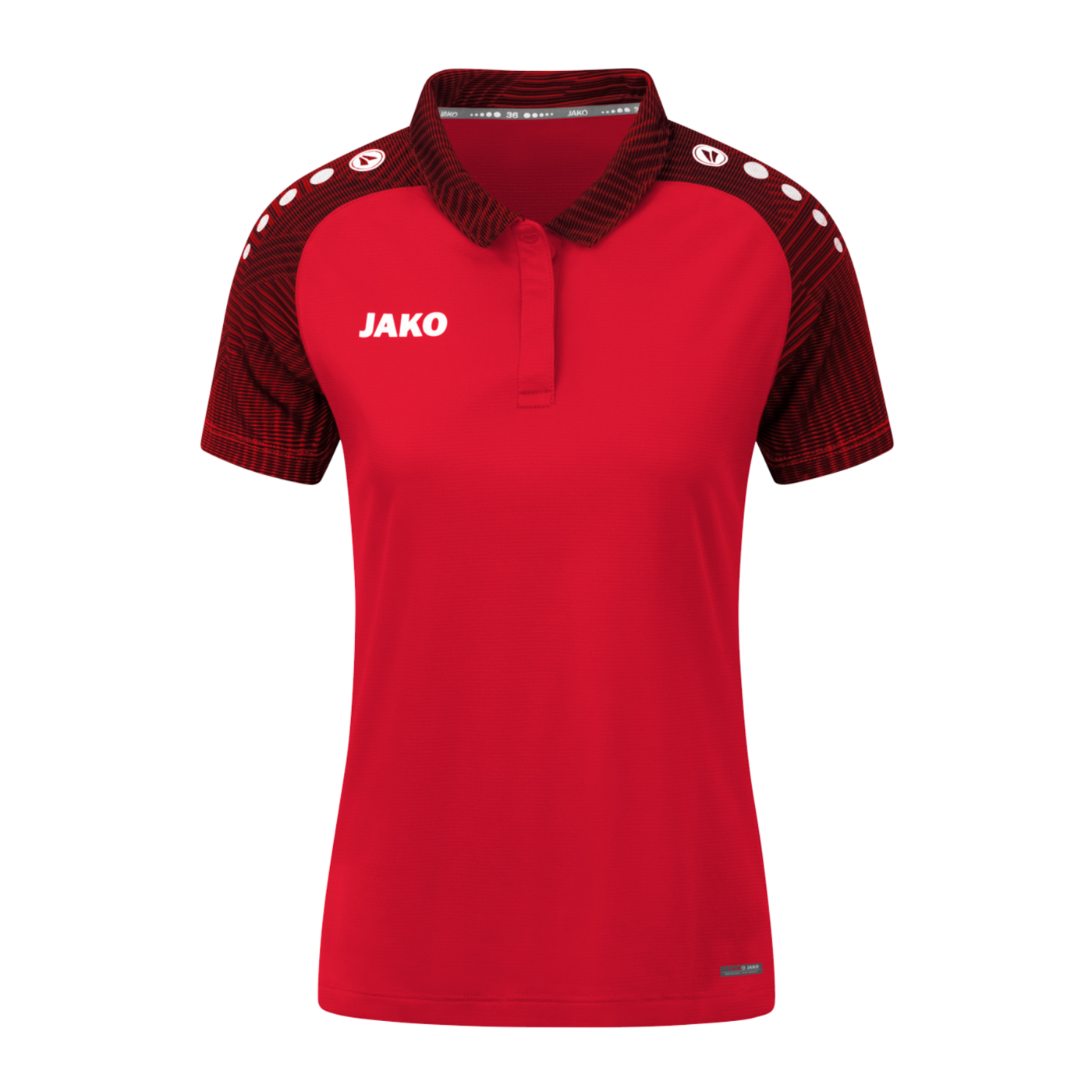 JAKO Performance Poloshirt Damen Rot Schwarz F101