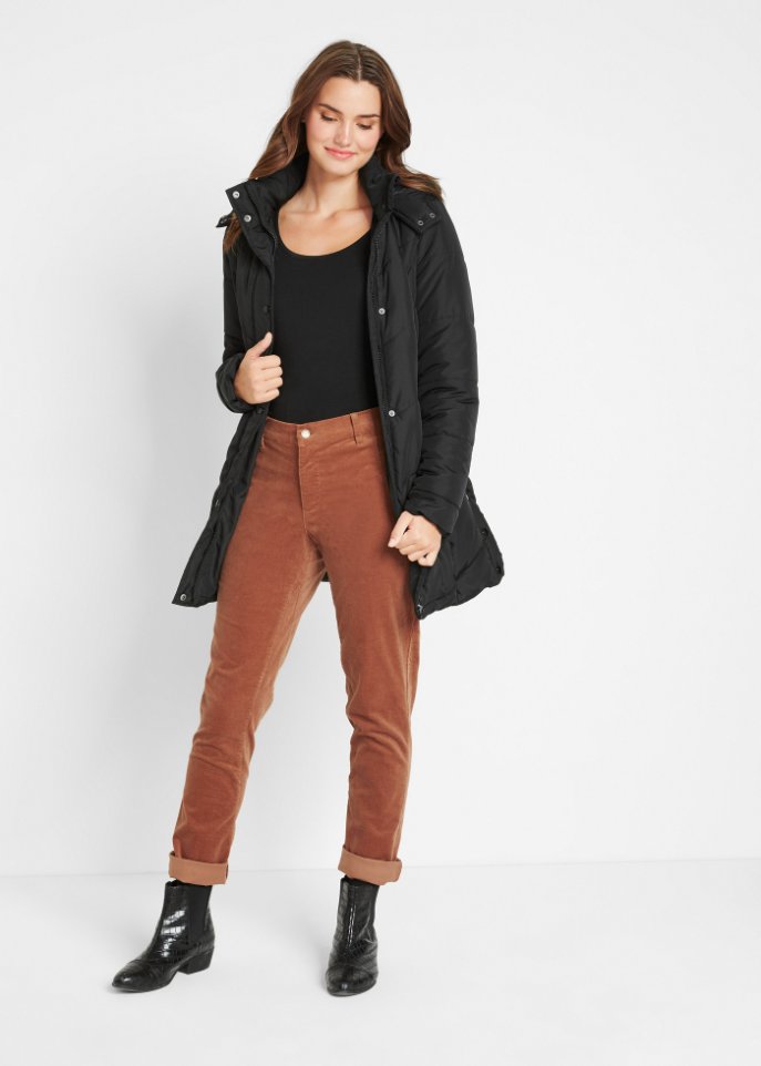 Stretch-Cordhose mit Bequembund