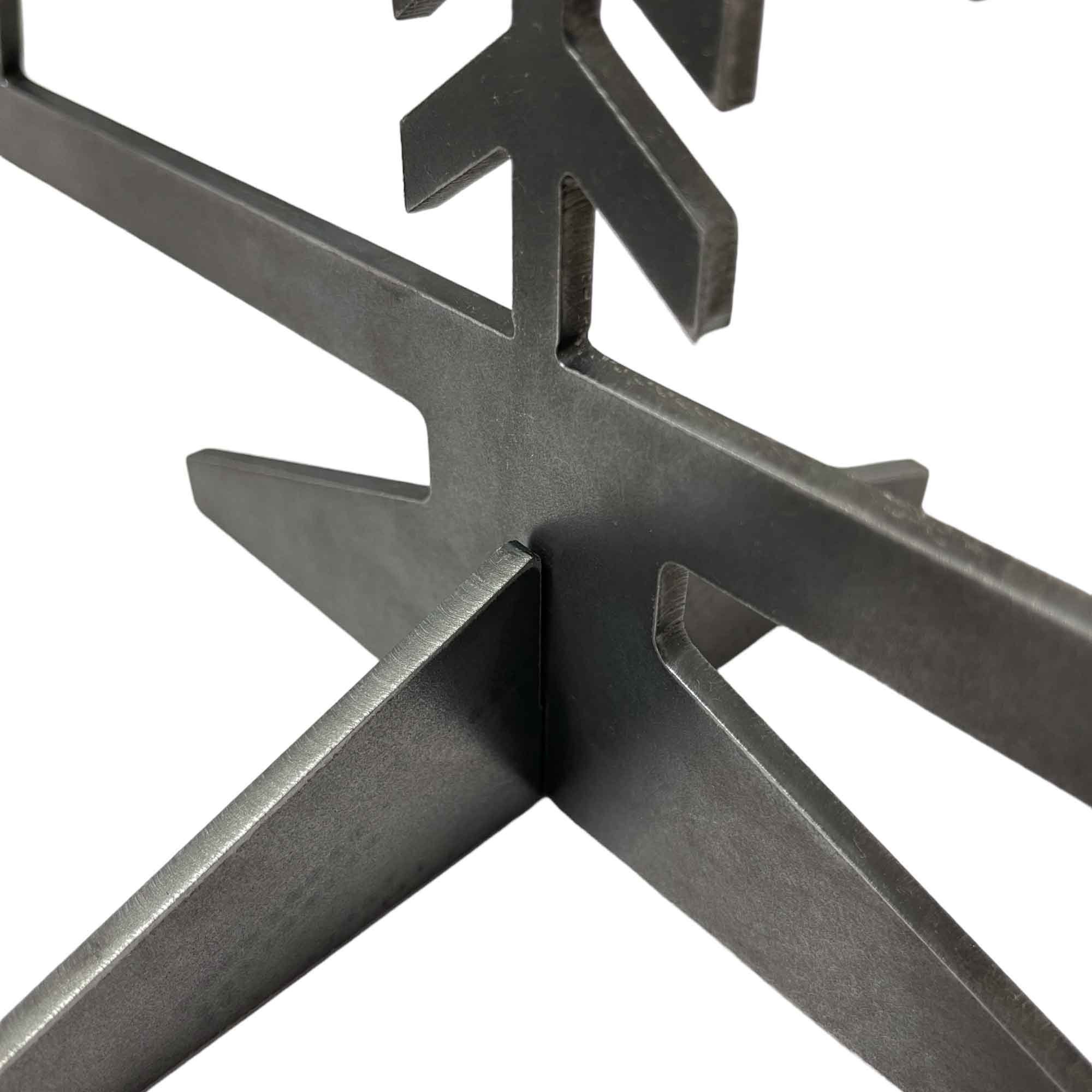 Creativ Metall Künstlicher Weihnachtsbaum, Stahl 4mm Innen u. Außen 30x40cm Industrielook