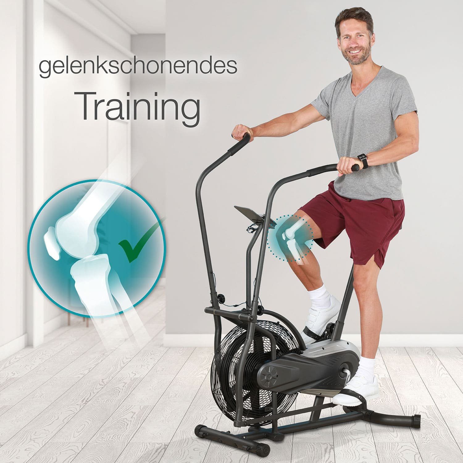 aktivshop Crosstrainer aktiv Airbike (mit Handpulsmessung)