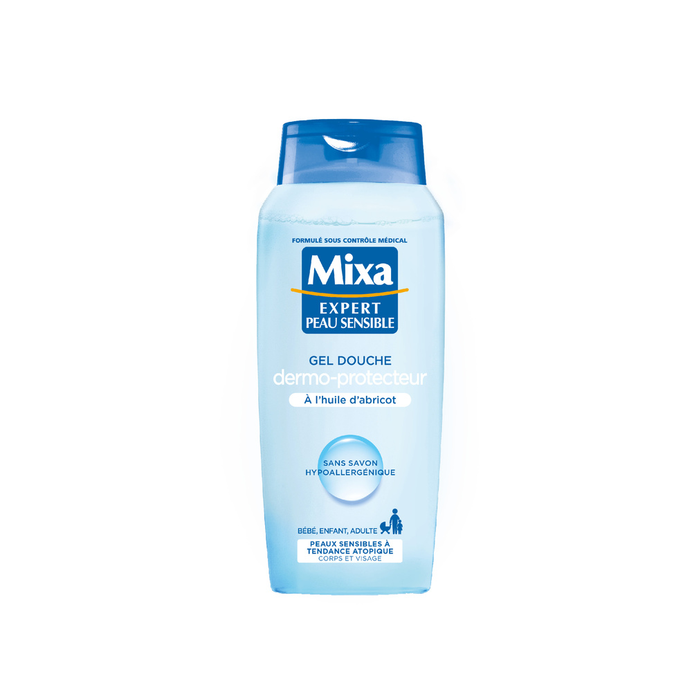 mixa Expert Peau Sensible Gel douche dermo-protecteur à l'huile d'abricot