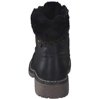 Puccetti Schnür Boots in schwarz