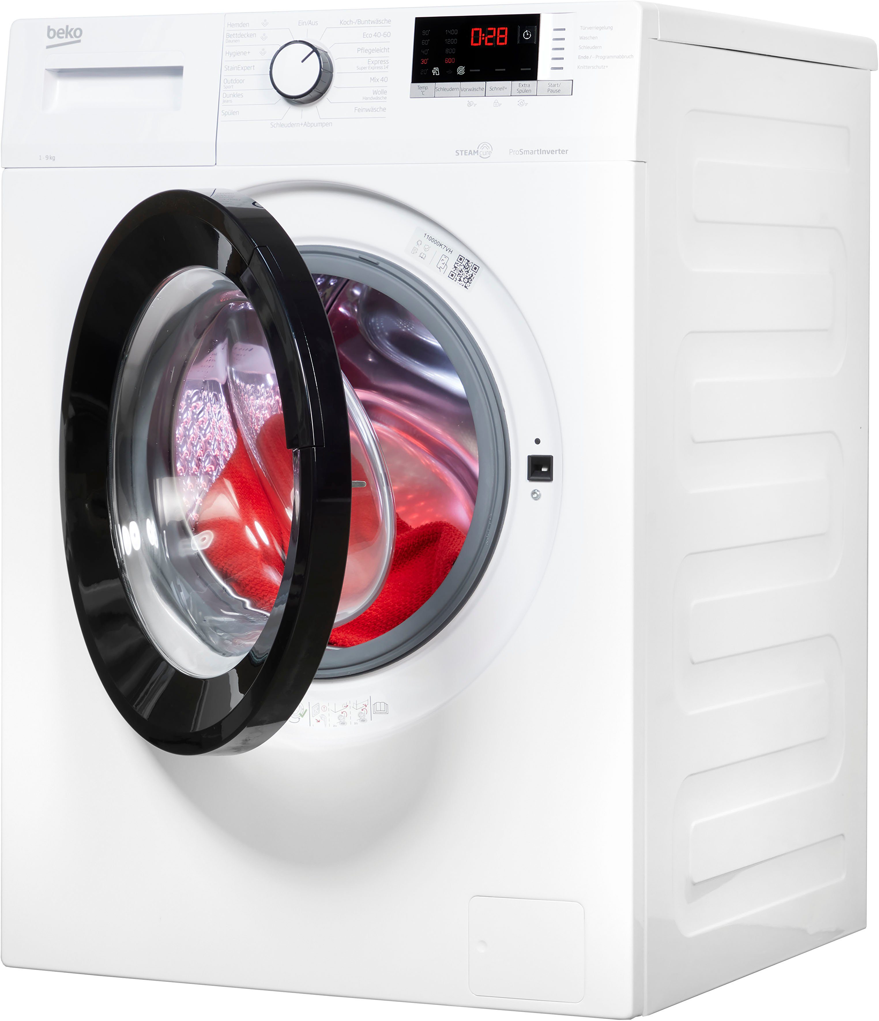 BEKO Waschmaschine WMO922A 7171742200, 9 kg, 1400 U/min, 4 Jahre Herstellergarantie