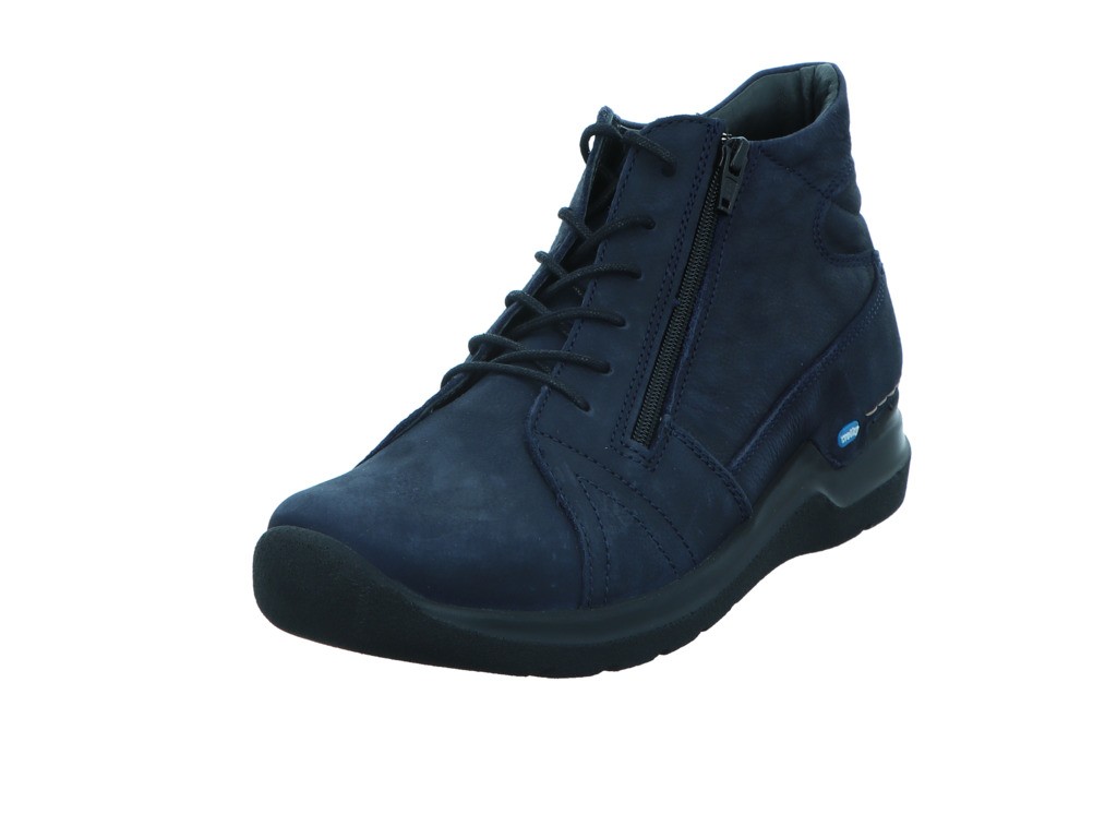 WOLKY Schnür-Stiefeletten blau Wally