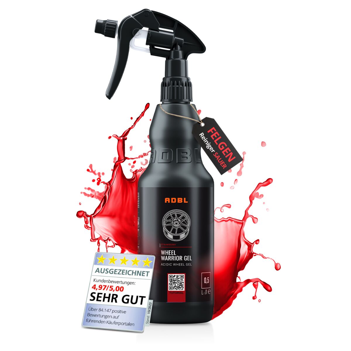 ADBL Wheel Warrior Gel Felgenreiniger mit Canyon Trigger 500ml