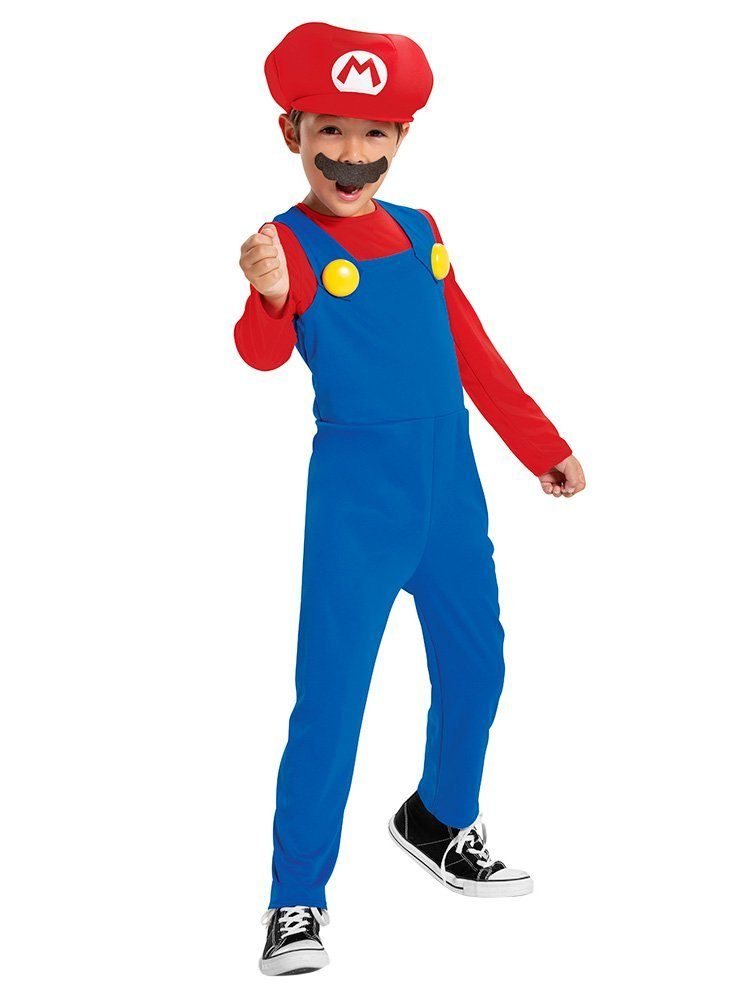 Metamorph Kostüm Nintendo - Super Mario Kostüm für Kinder, Rette Prinzessin Peach aus den Fängen des bösen Bowsers!