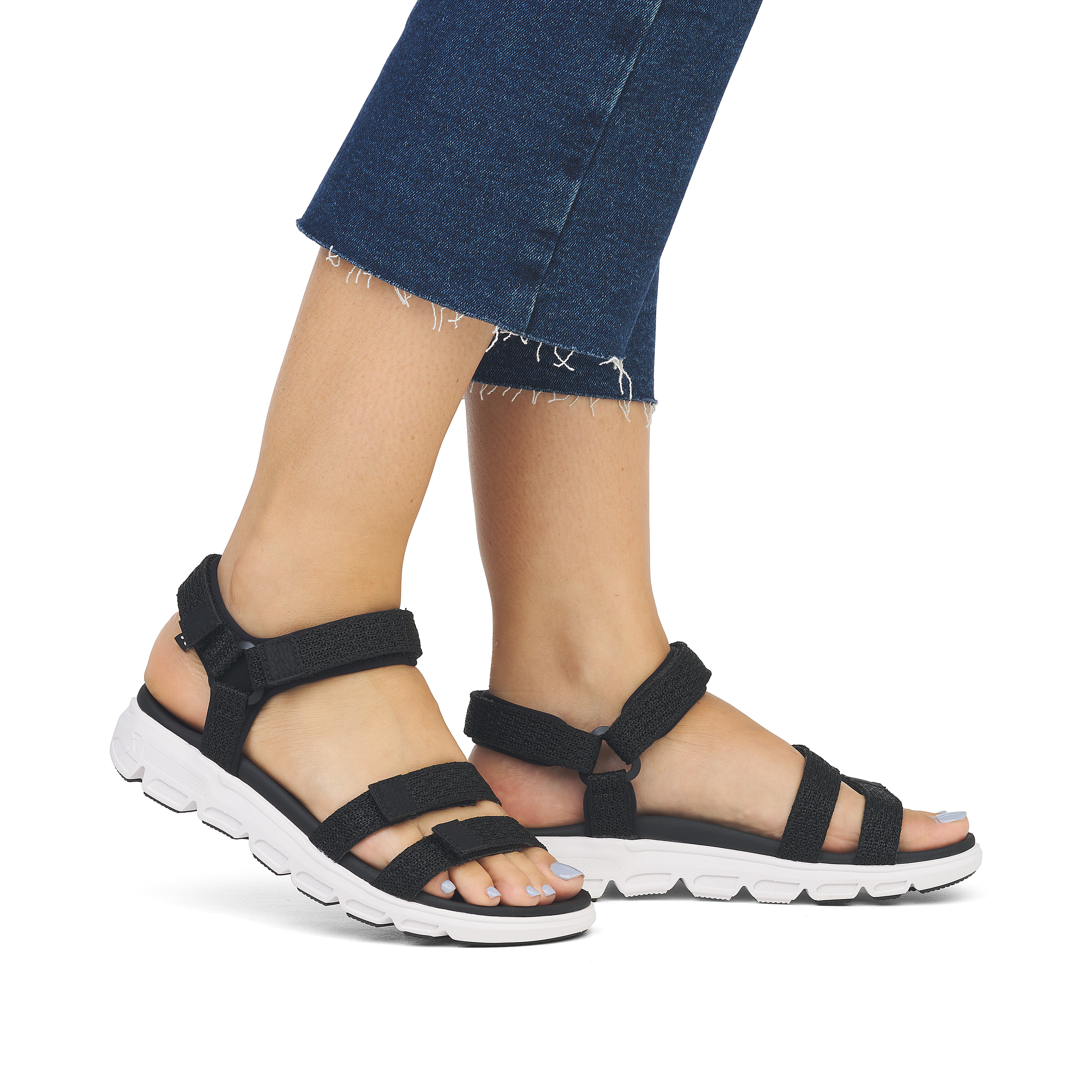 Rieker Damen Trekkingsandalen deep black