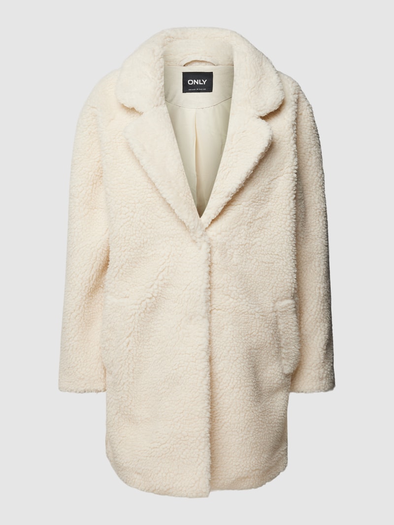 Mantel mit Teddyfell Modell 'NEWAURELIA' in offwhite