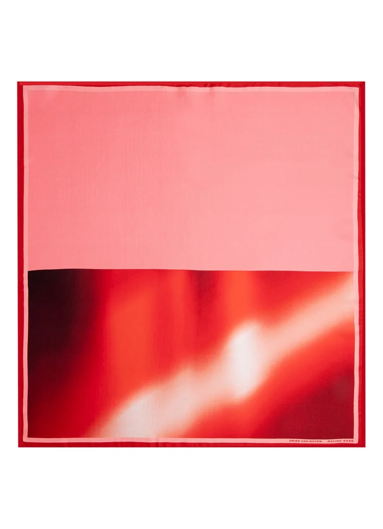 Szalik Raving Rose autorstwa Driesa Van Notena – szalik jedwabny 75 x 75 cm