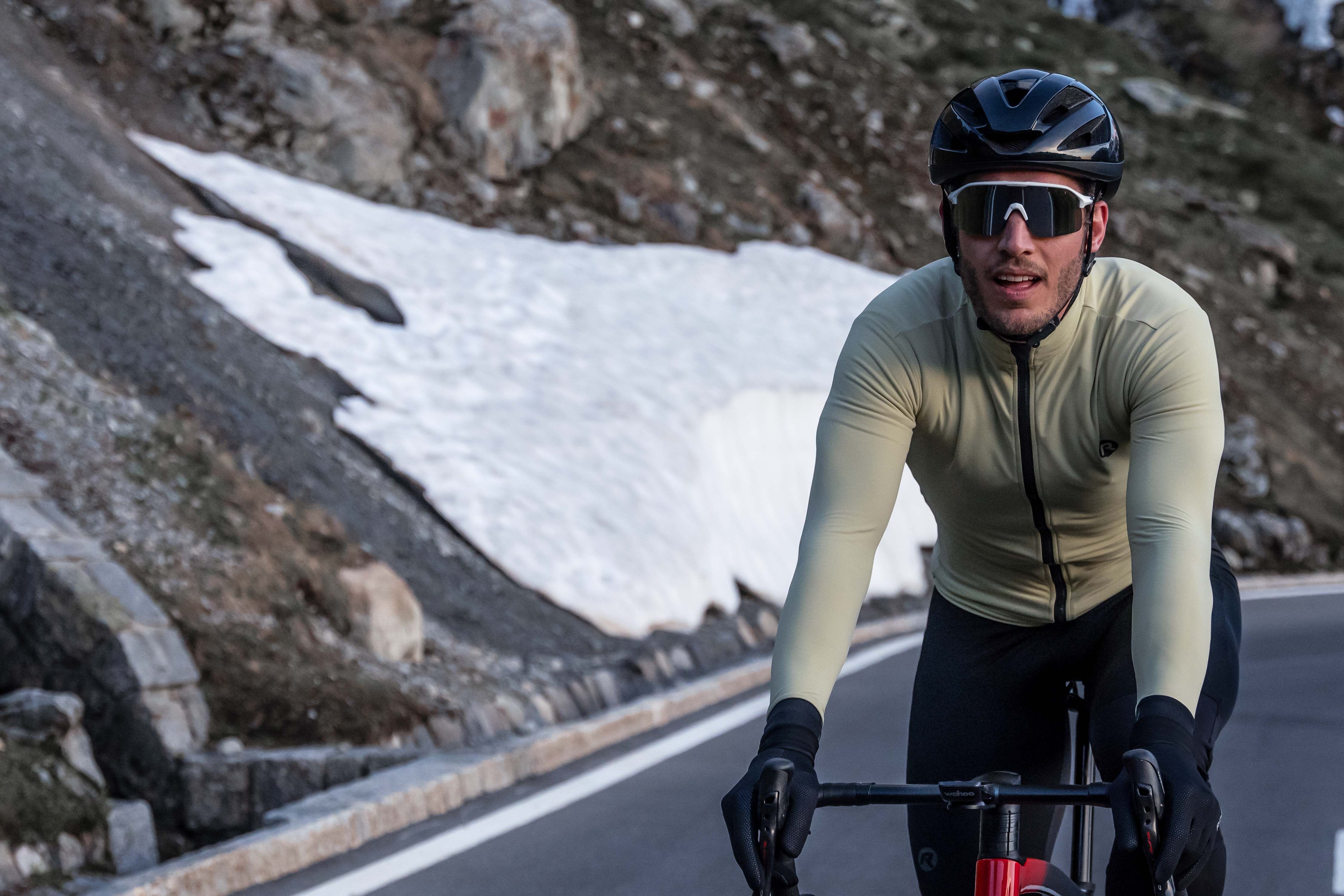 Rogelli Distance Sand Herren Radtrikot Langarm