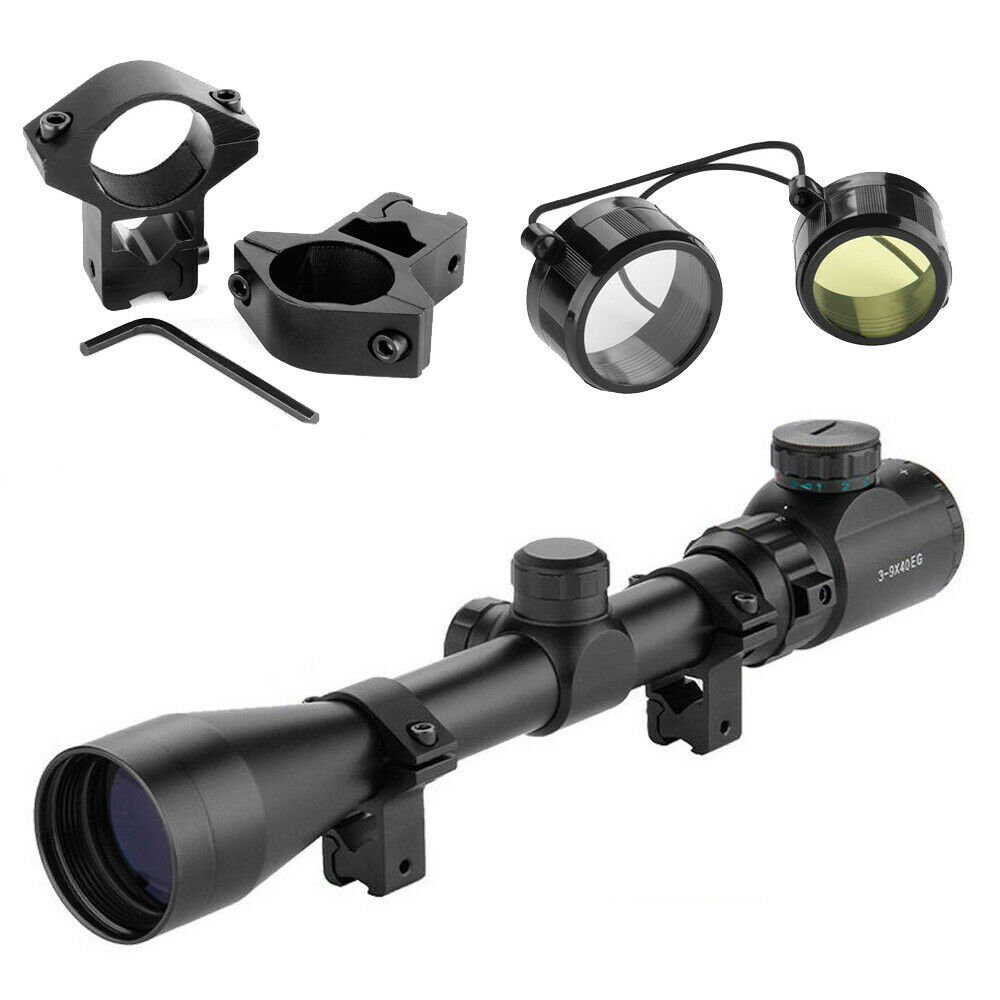 UISEBRT Gewehrzielfernrohre mit 11mm Montagen Rot & Grün Punk Zielfernrohr