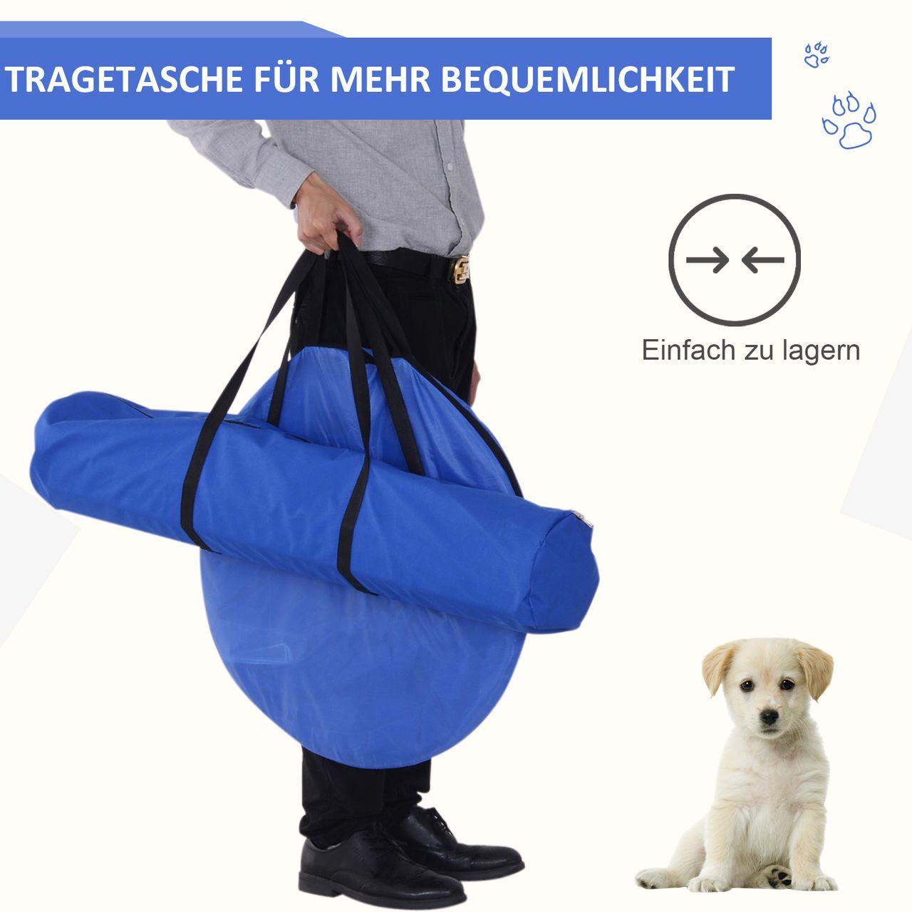 PawHut Hunde Agility Slalom Übung Hundesport Training Reifen Hürde Set 2 Modelle