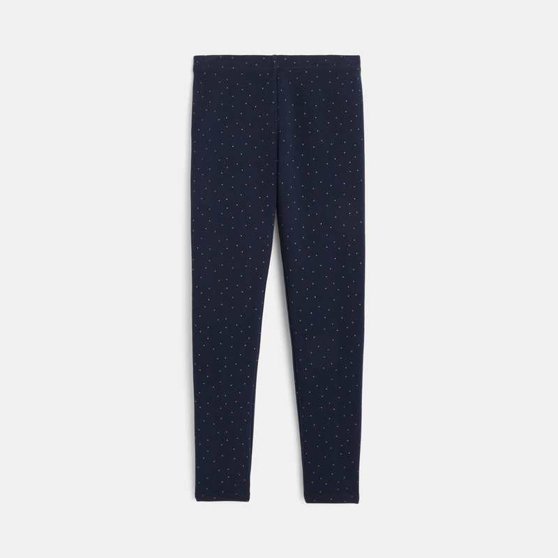 Legging chaud bleu fille