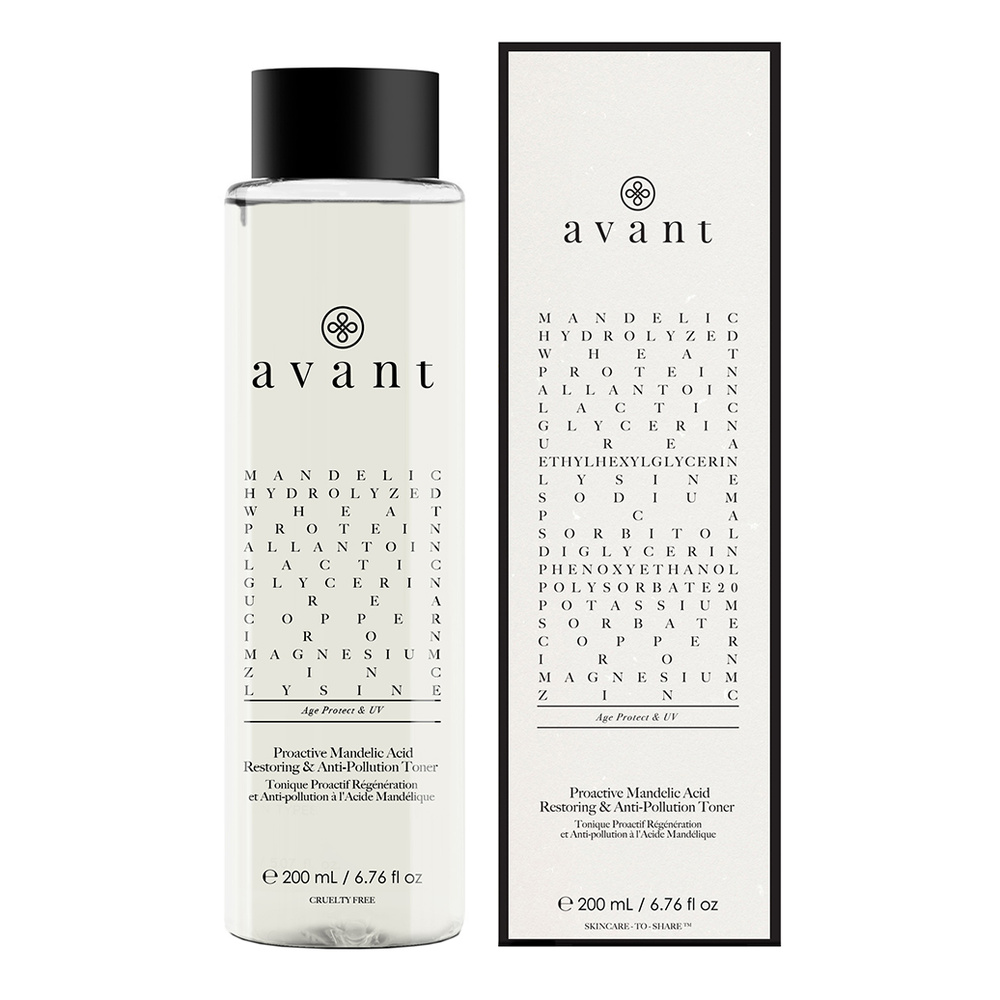 Avant Skincare Tonique Proactif Régénération et Anti-pollution à l'Acide Mandélique Toners & Nettoyants