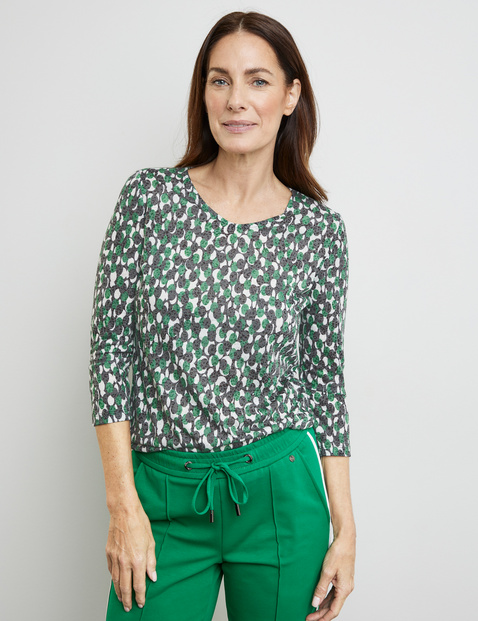 3/4 Arm Shirt mit Ausbrenner-Optik