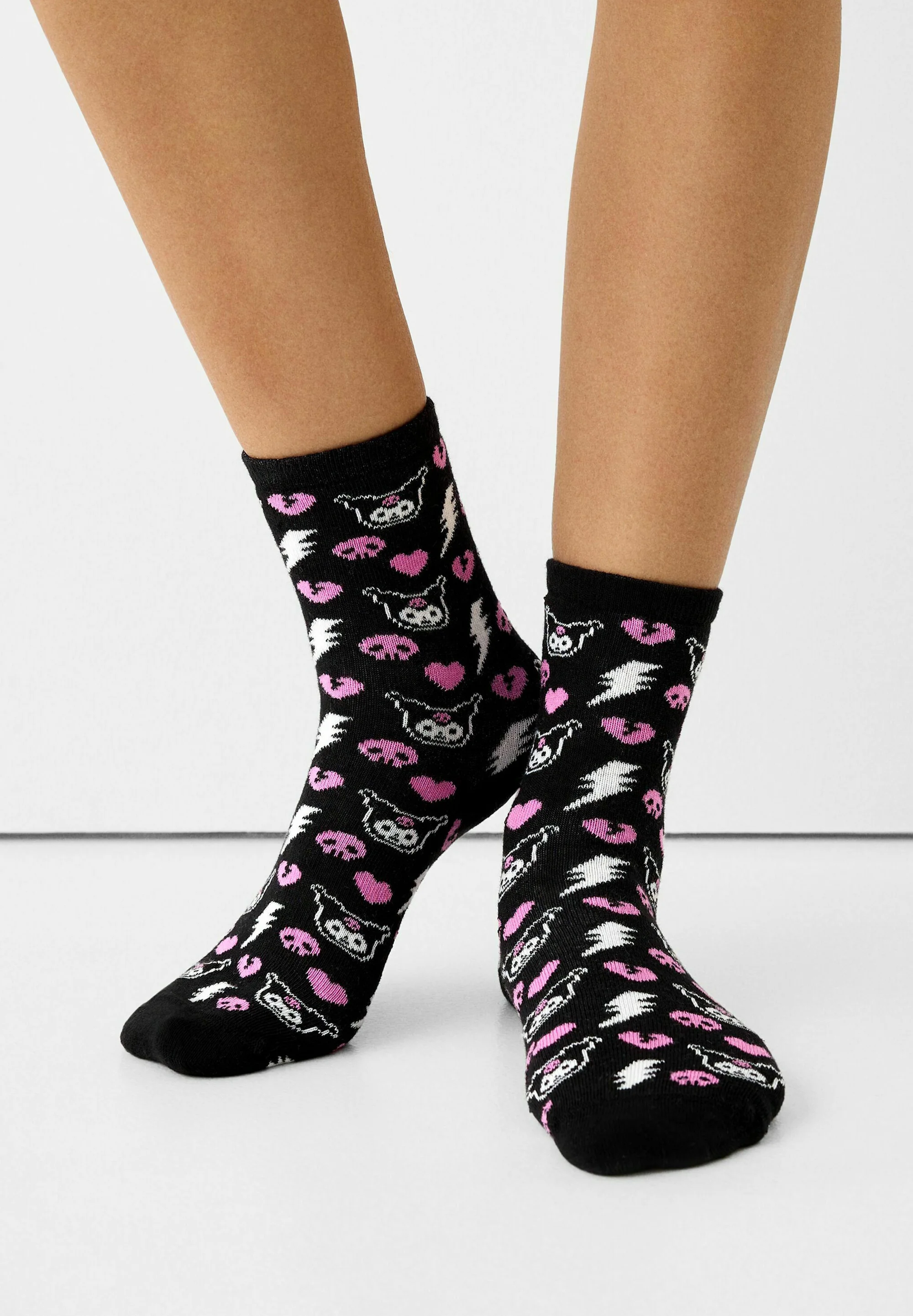Bershka KUROMI-PACK DE 3 - Calcetines