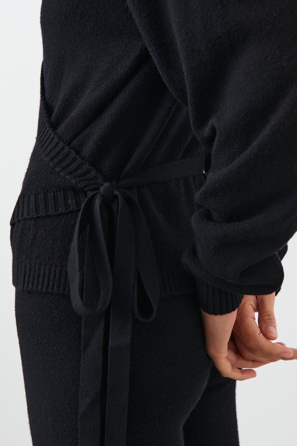Homewear wrap cardigan