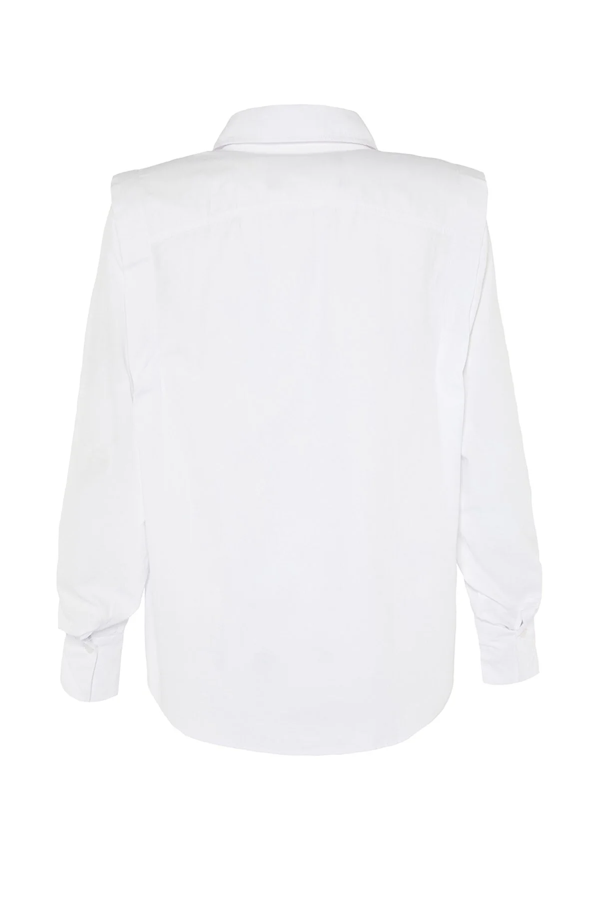 Trendyol Collection  Weißes Hemd mit Raffdetails