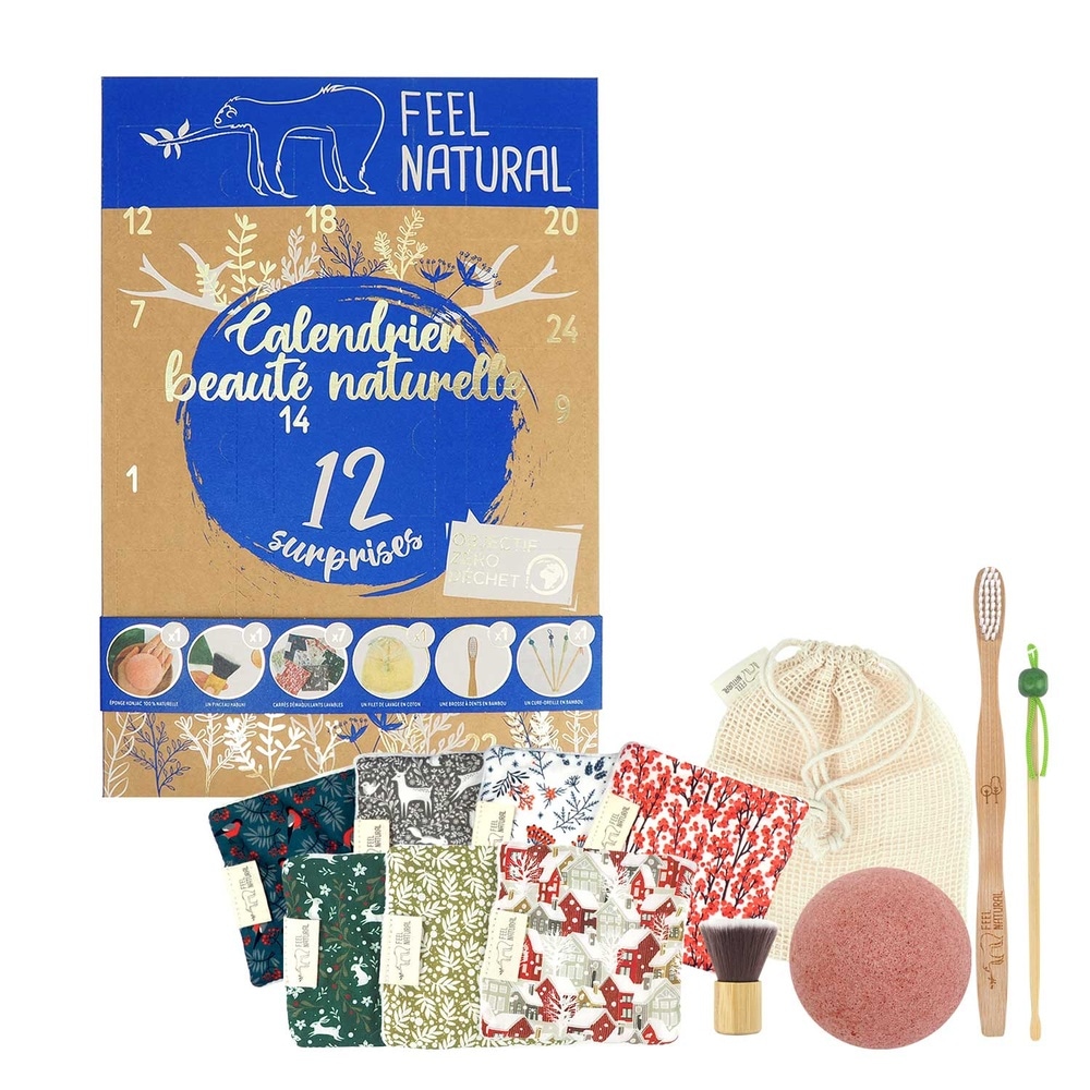 feel natural Calendrier de l'Avent Coffret 12 surprises beauté naturelle