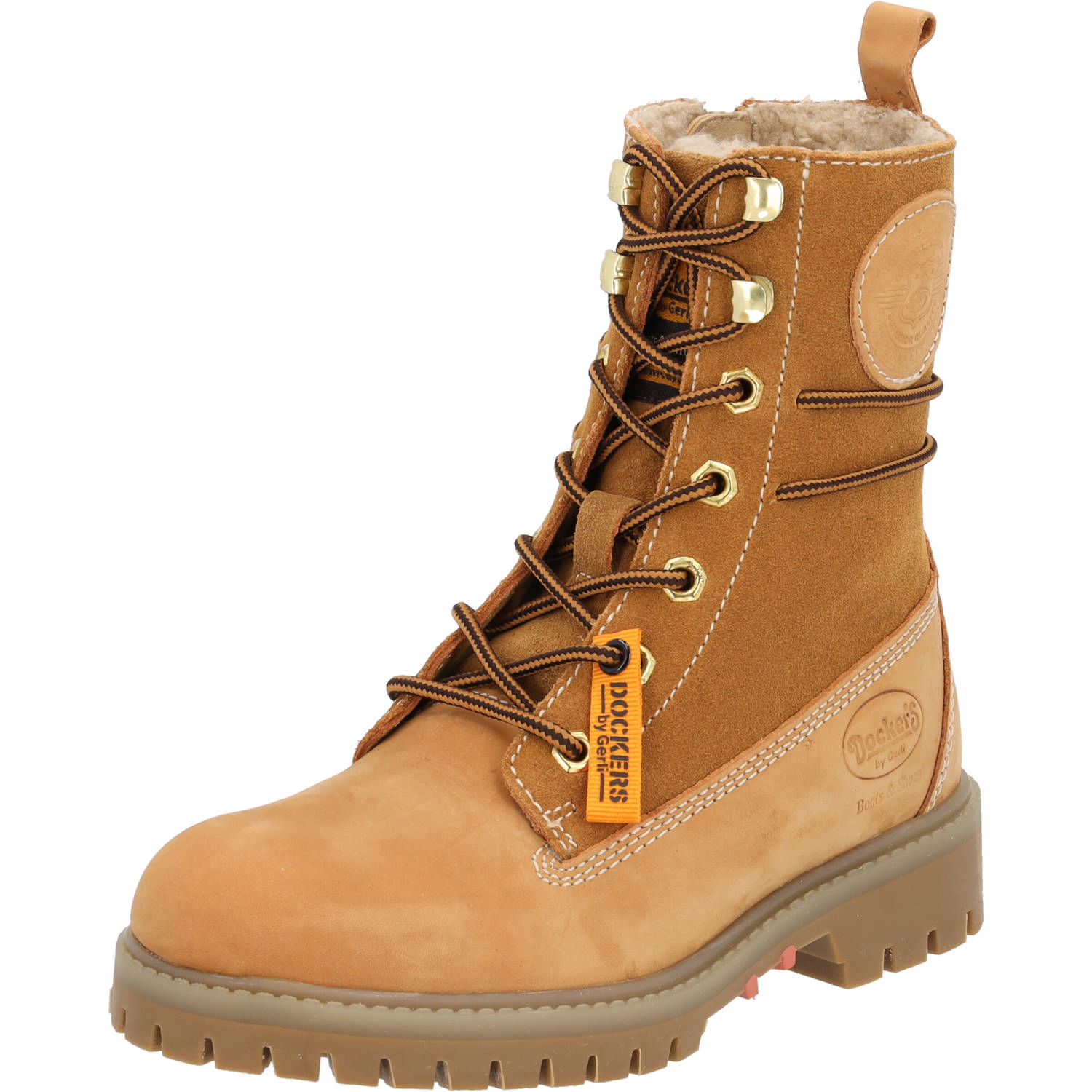 Dockers 53AX206, Schnürstiefel, Damen, Golden Tan