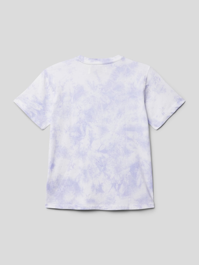 T-Shirt im Batik-Look in hellgrau