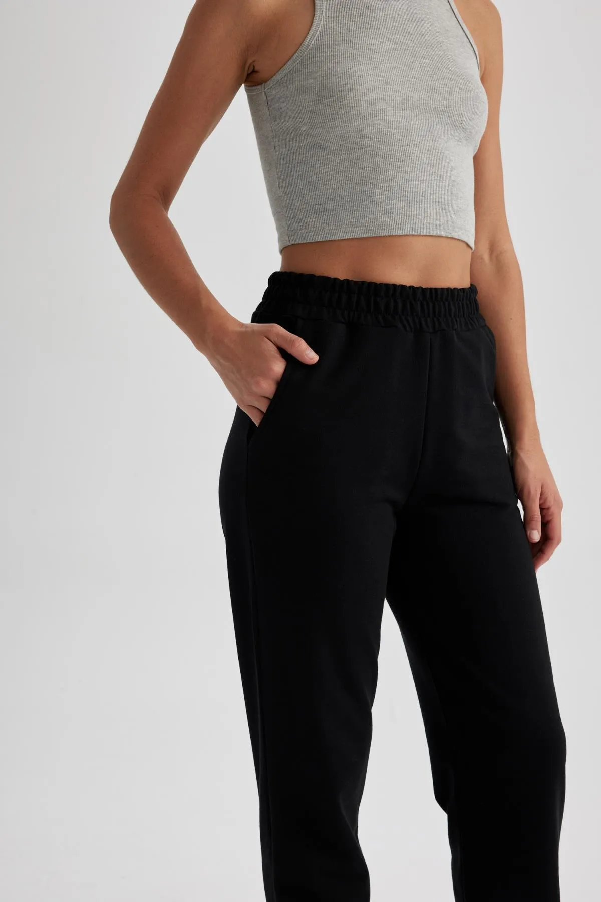 DeFacto  Dünne Jogger-Sweatshirthose mit hoher Taille