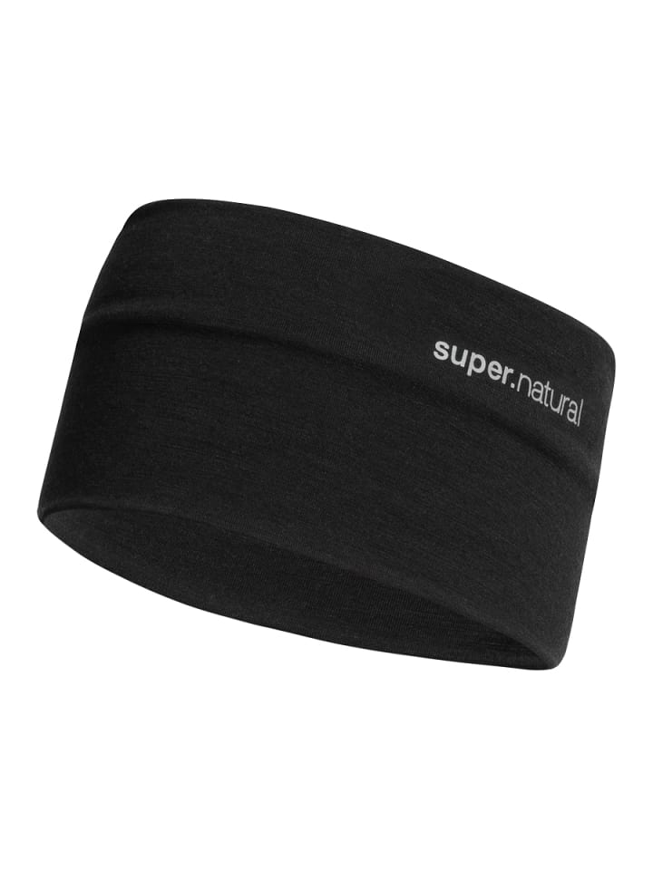 super.natural Merino Stirnband WANDERLUST HEADBAND in schwarz günstig kaufen onesize